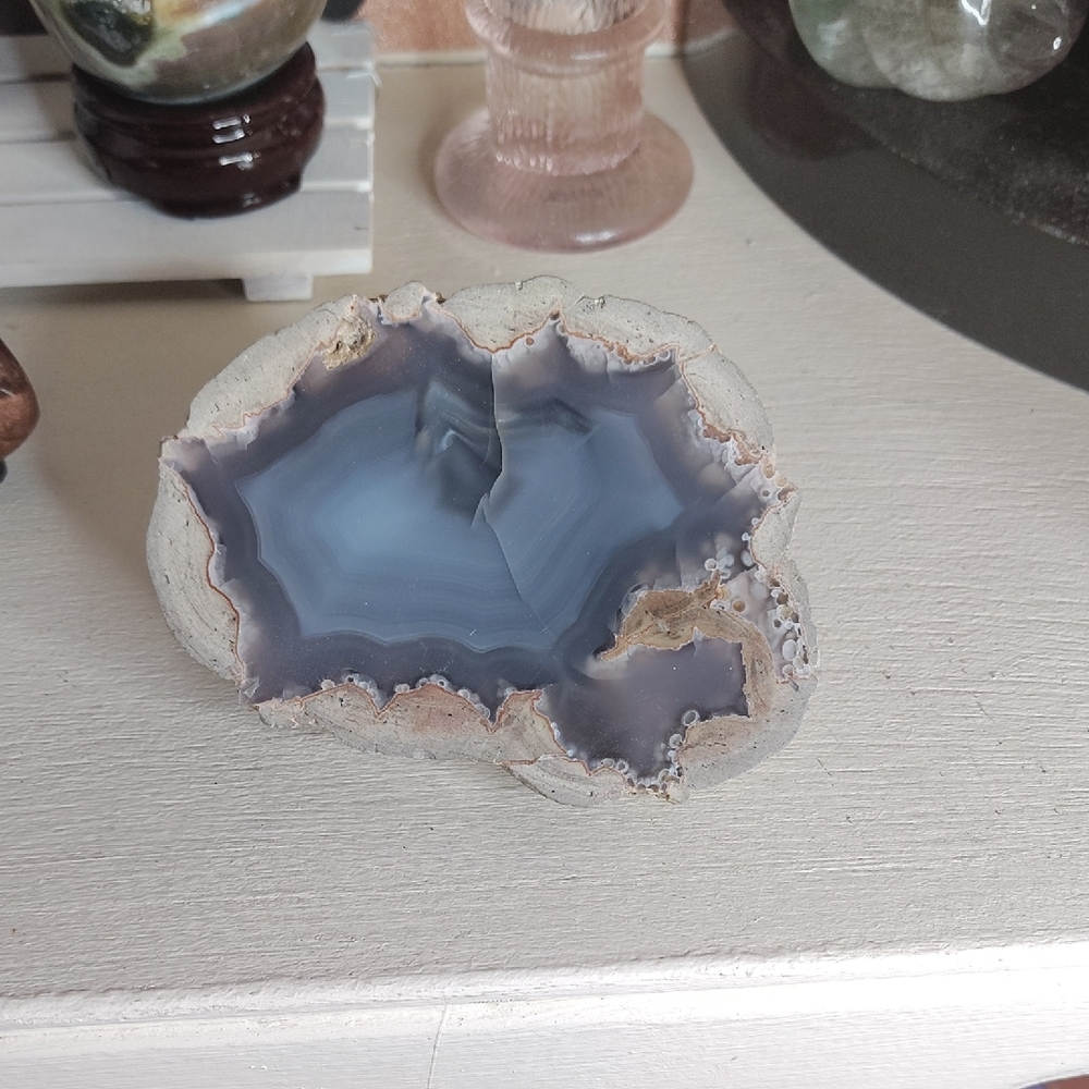 Natural Volcano Agate Geode